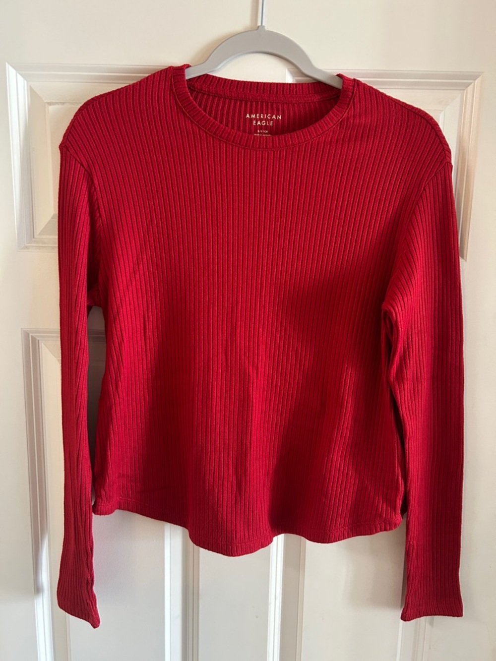 American Eagle Ribbed Crewneck Top size S